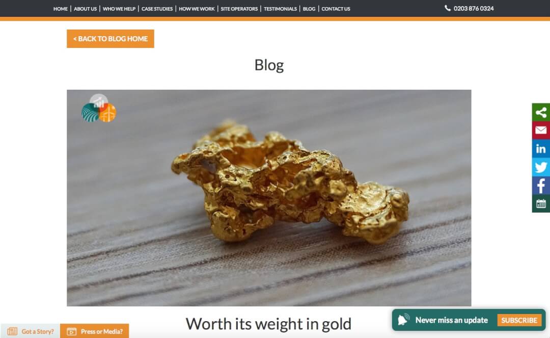 Worth its weight in gold Carolyn Cross Communication