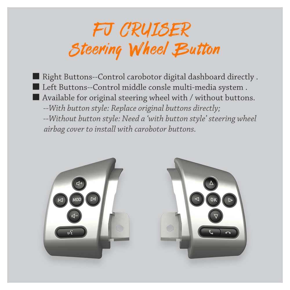 Carobotor FJ CRUISER digital dashboard（For Toyota FJ Cruiser 20072021）