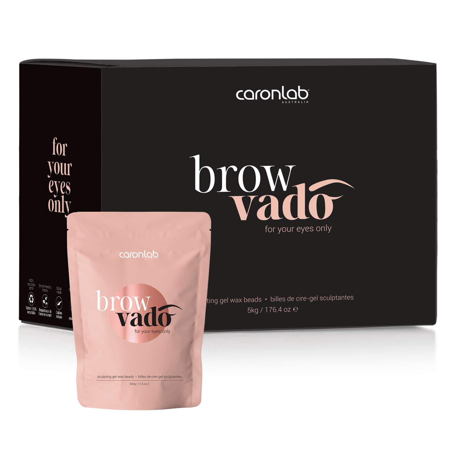 Luxurious hard wax beads crafted for precision Browvado