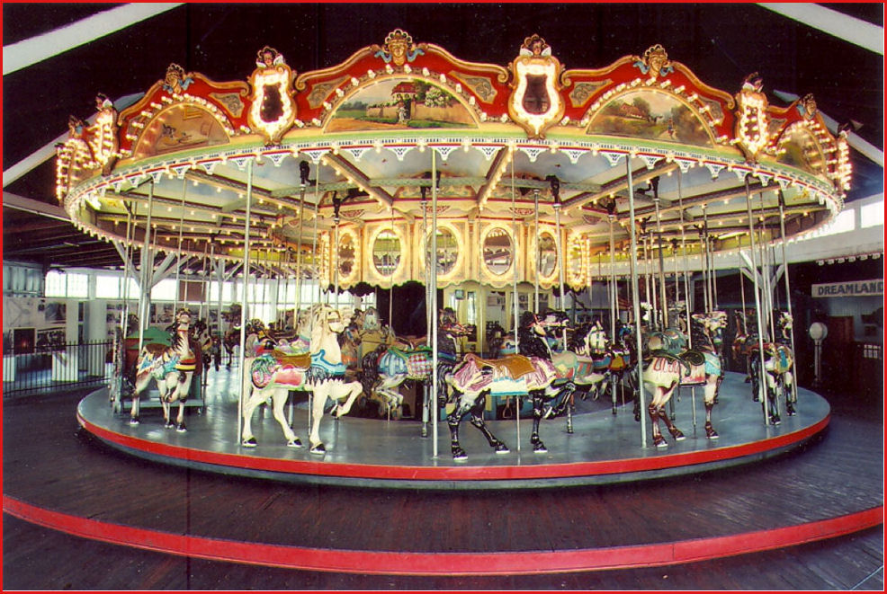 The Carousel in the picture above is from Seabreeze Park in Rochester, NY