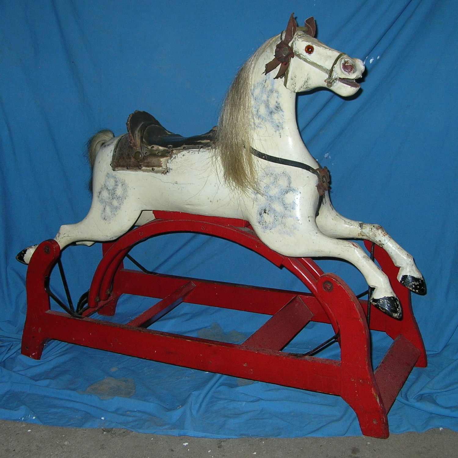 antique rocking horse