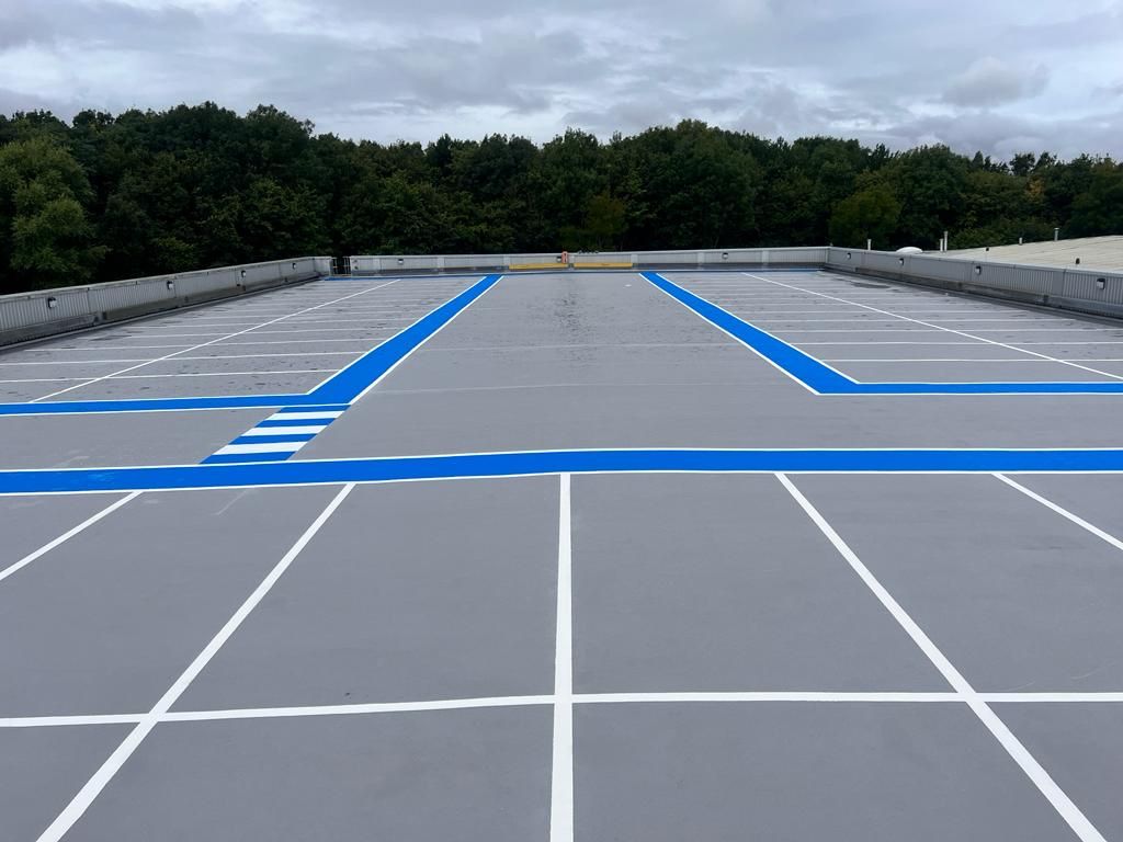 Mercedes Benz Dealership, Bristol Car Park Coating