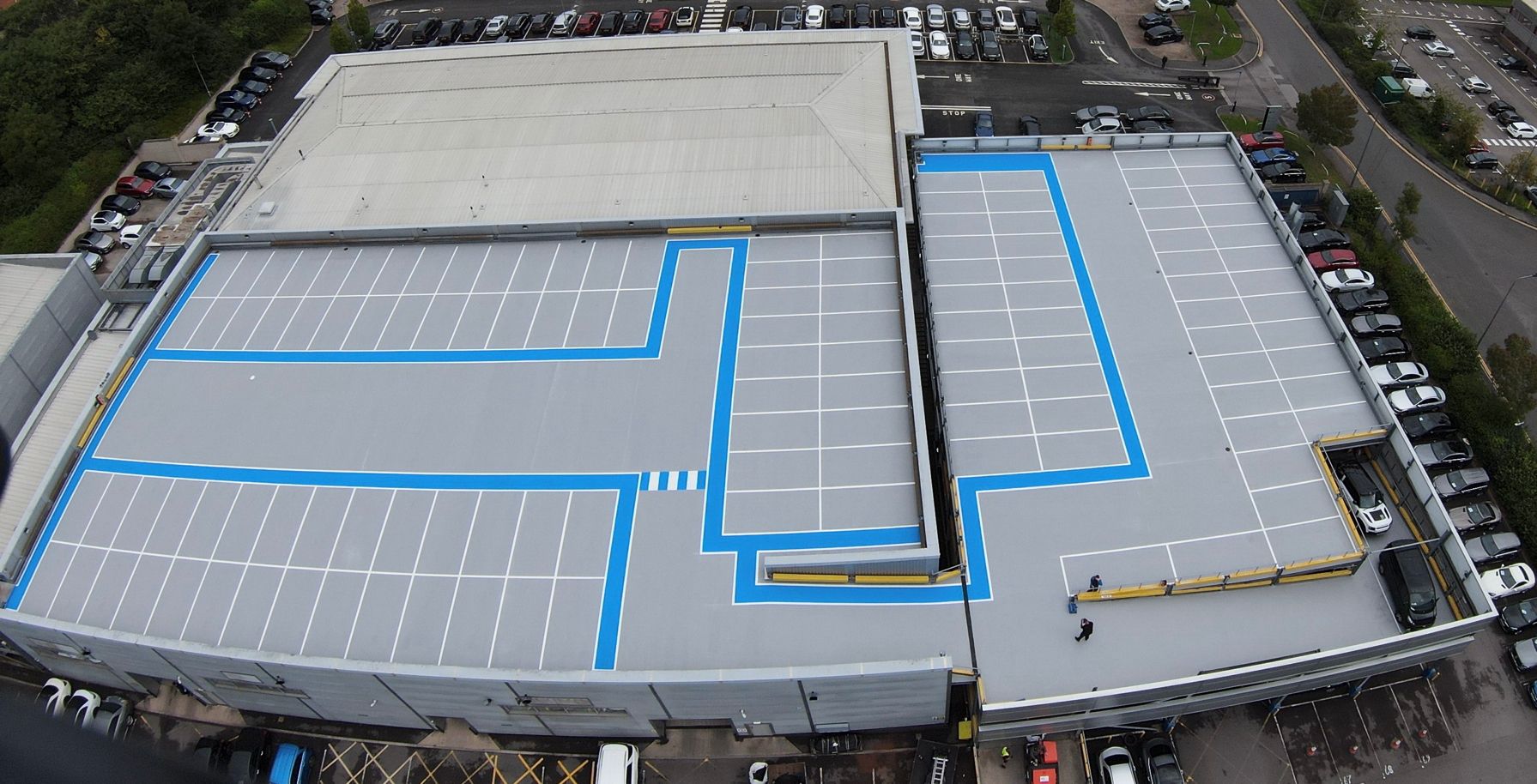 Mercedes Benz Dealership, Bristol Car Park Coating