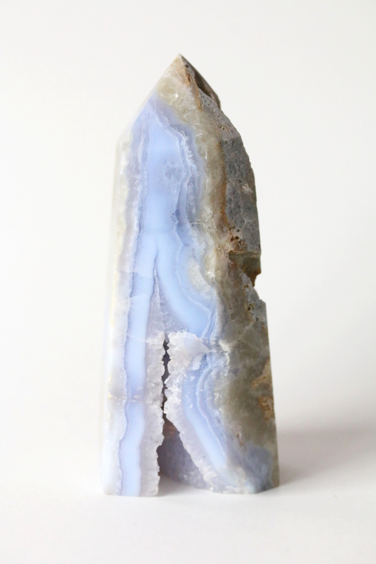 Blue Lace Agate Tower Carpe Crystals