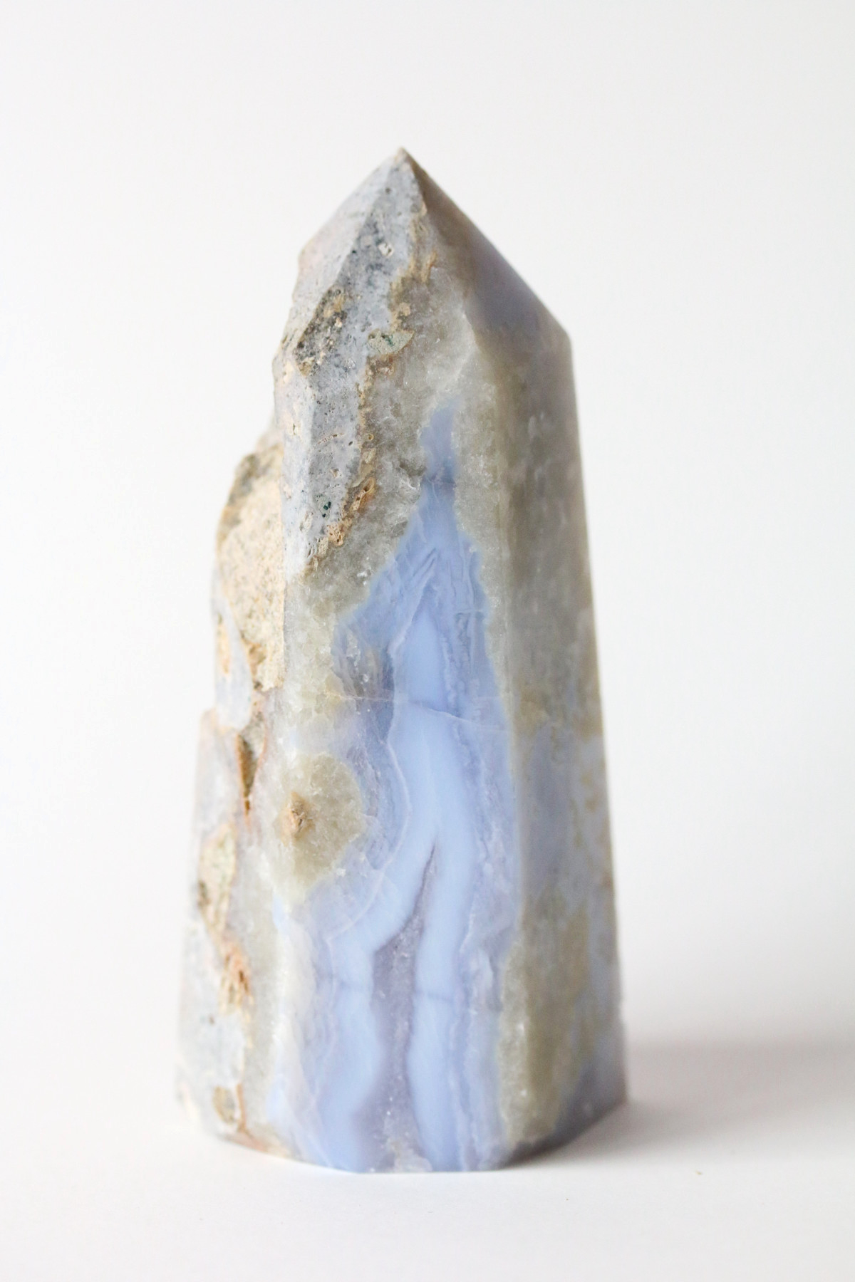 Blue Lace Agate Tower Carpe Crystals