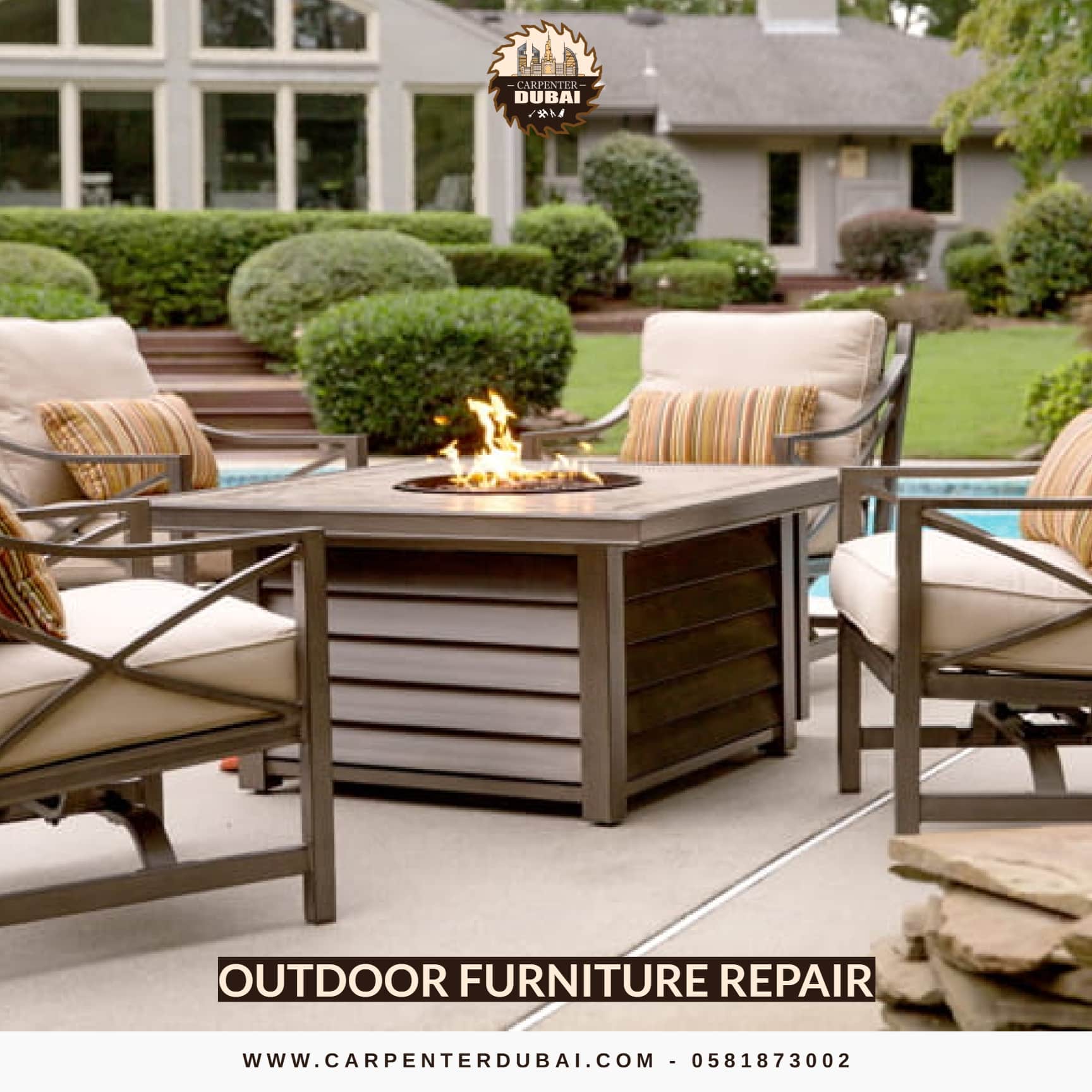 Outdoor Furniture Repair 0581873002 Carpenter Dubai