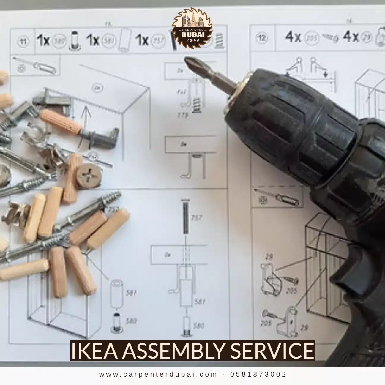 Ikea assembly service 0581873002 Carpenter Dubai
