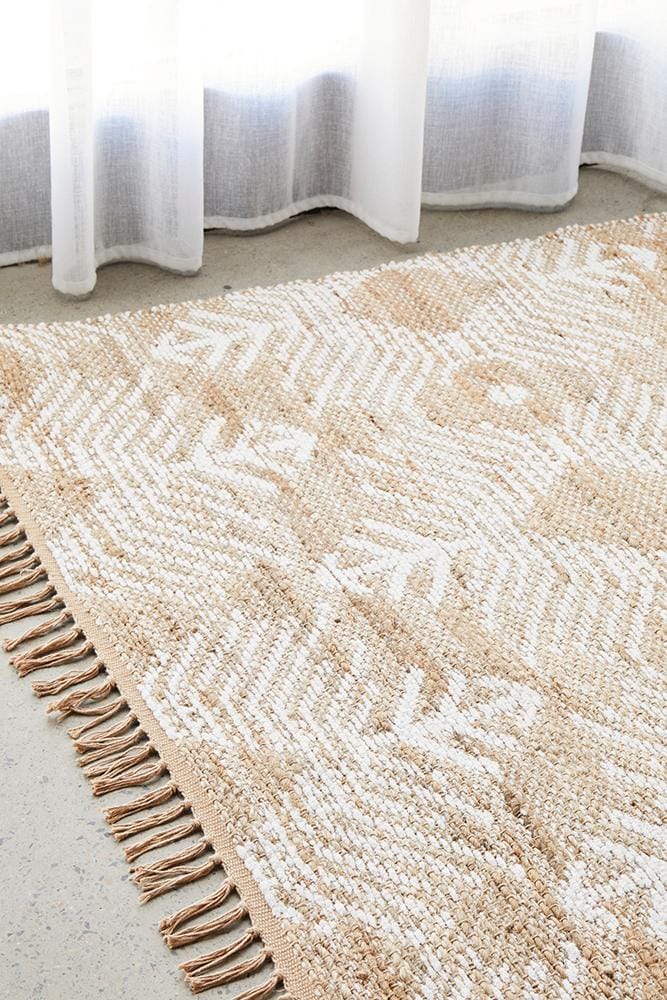 Hand Loomed Patterned Rug Carpet Capers Flat Woven