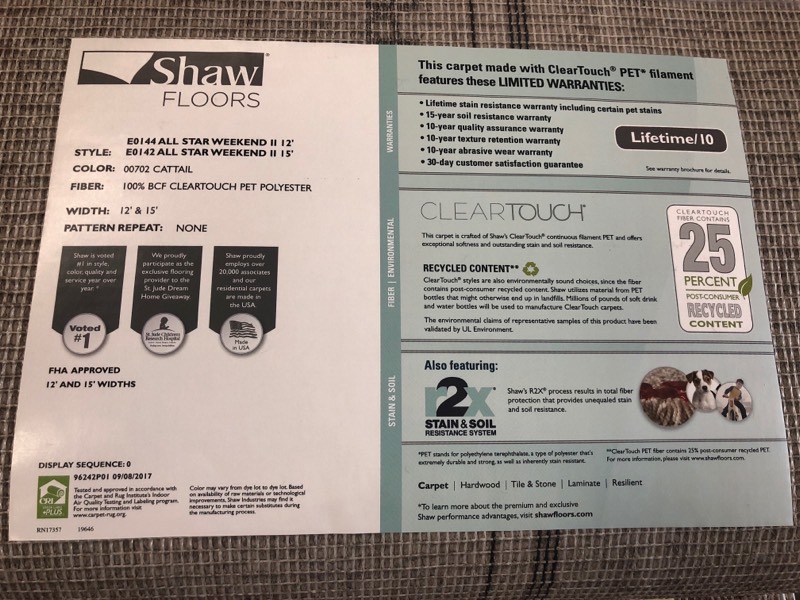 Shaw Brand Carpeting available at Carpet Shack Casselberry, FL