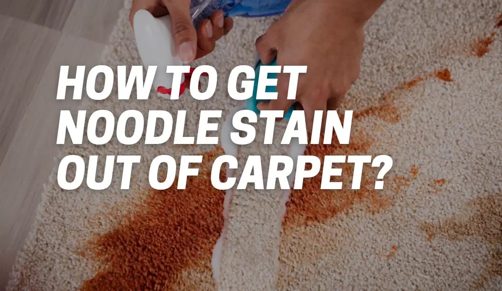 How to Get Noodle Stain Out of Carpet? CarpetsMatter
