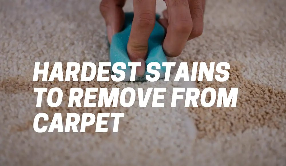 What Are the Hardest Stains to Remove From Carpet? CarpetsMatter