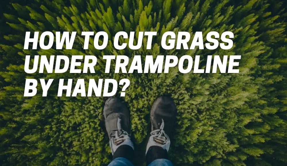 How To Cut Grass Under Trampoline By Hand? [Explained] CarpetsMatter