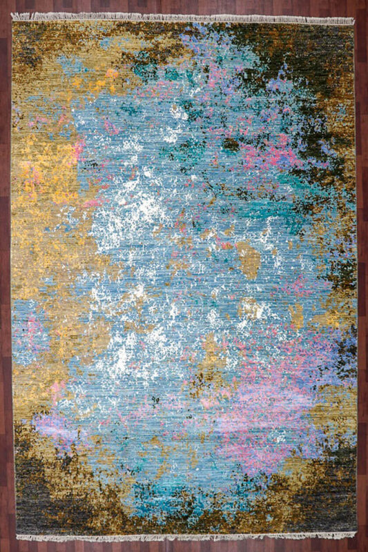 Wool viscose modern rug for sale for living and dining rooms