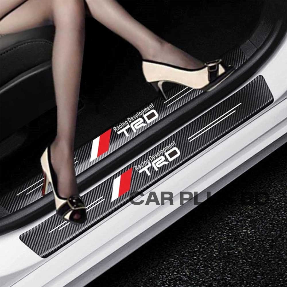 Carbon Fiber Car Door Sill Sticker Protectors 4 pcs. CarPlus