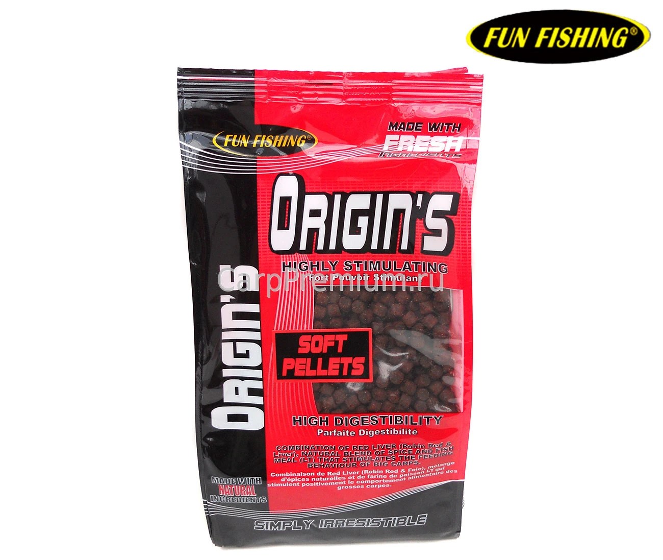 Мягкий пеллетс Origin's 5 мм Fun Fishing (Фан Фишинг) Soft pellets
