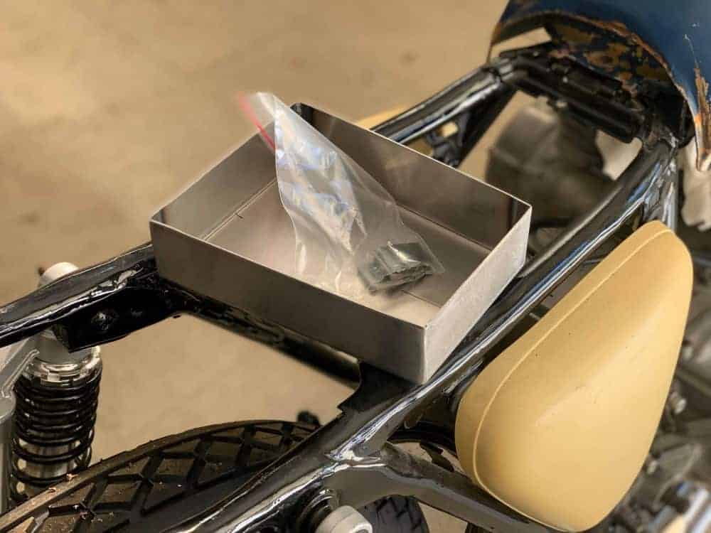 CB500 CB550 Custom Made Steel Electrical and Battery tray HONDA Carpy