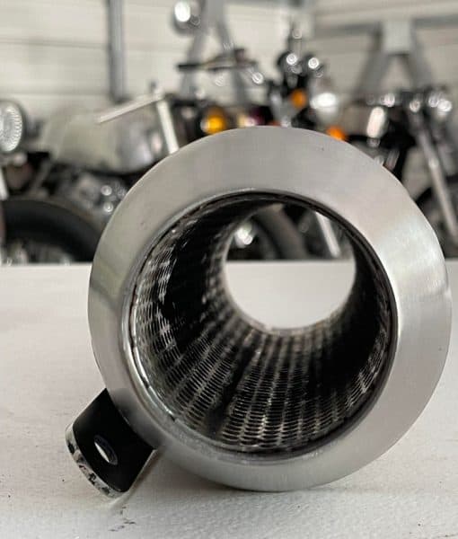 Reverse Cone 12" Brushed Stainless Shorty Megaphone for 2.5