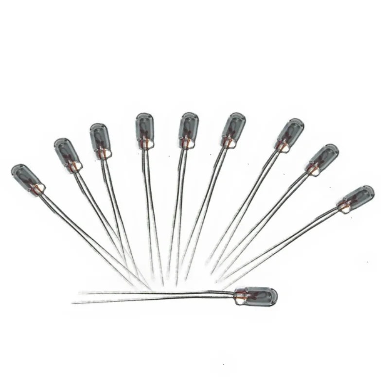 DELCO GM RADIO DISPLAY LIGHT BULBS 10 pc 3mm 14 Volts Multi Colors