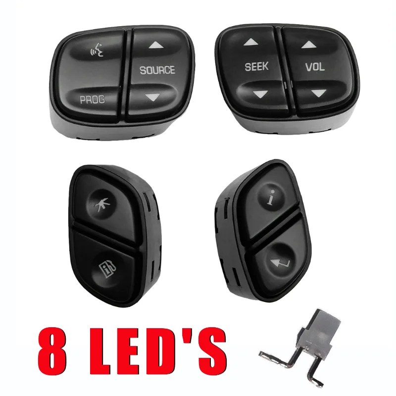 Chevy And GMC Steering Wheel Control LED Bulbs Set Of 8