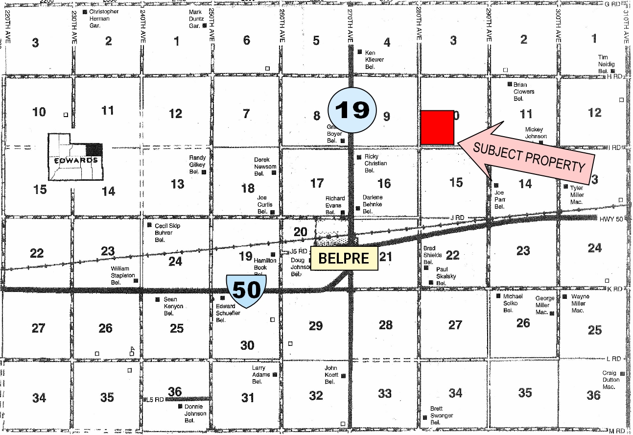 S W 1/4 102416, EDWARDS COUNTY IRRIGATED LAND Carr Auction & Real
