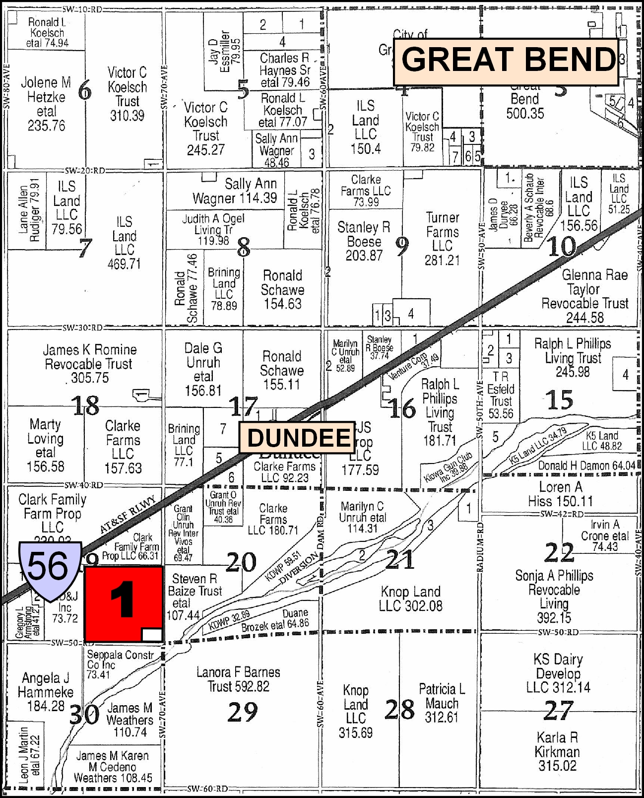 Barton, Pawnee & Finney County Land Carr Auction & Real Estate