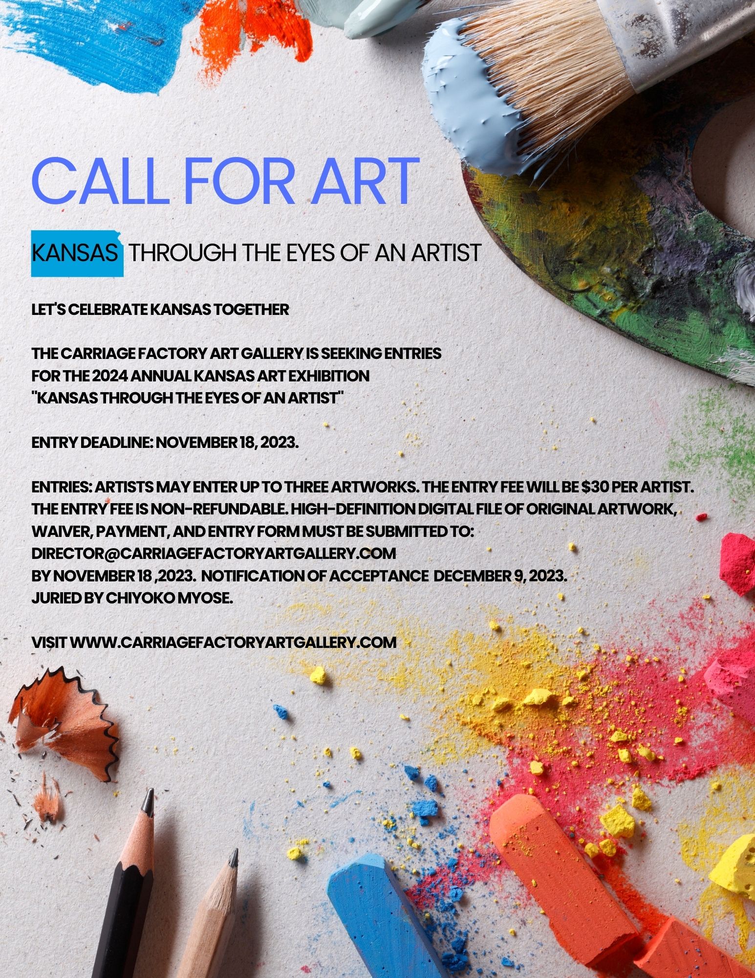 Call for Art Kansas Through the Eyes of An Artist Carriage Factory