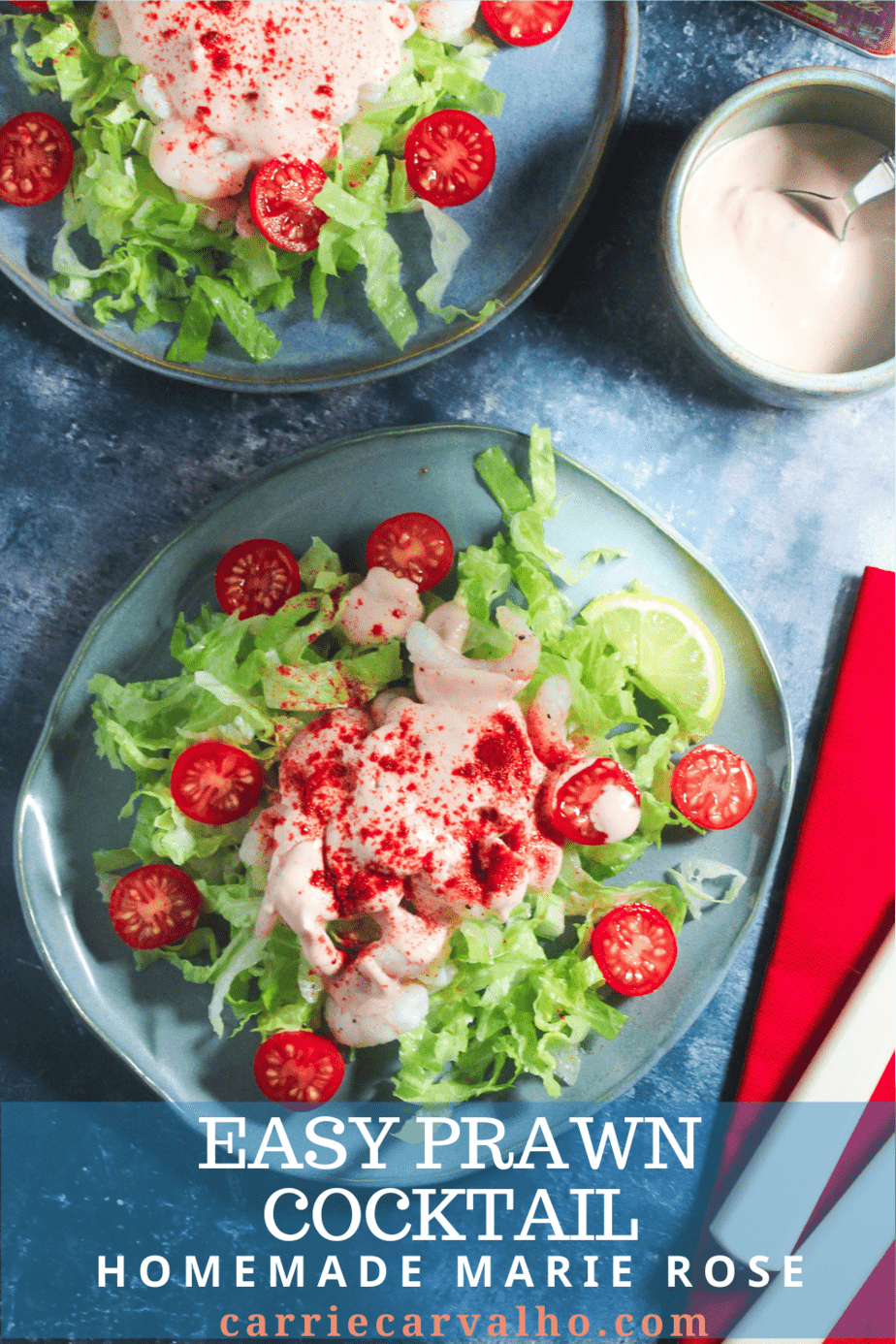 Easy Prawn Cocktail with Homemade Cocktail Sauce Carrie's Kitchen