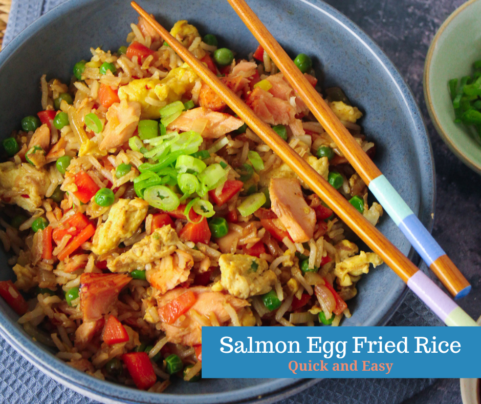 Salmon Egg Fried Rice Carrie's Kitchen