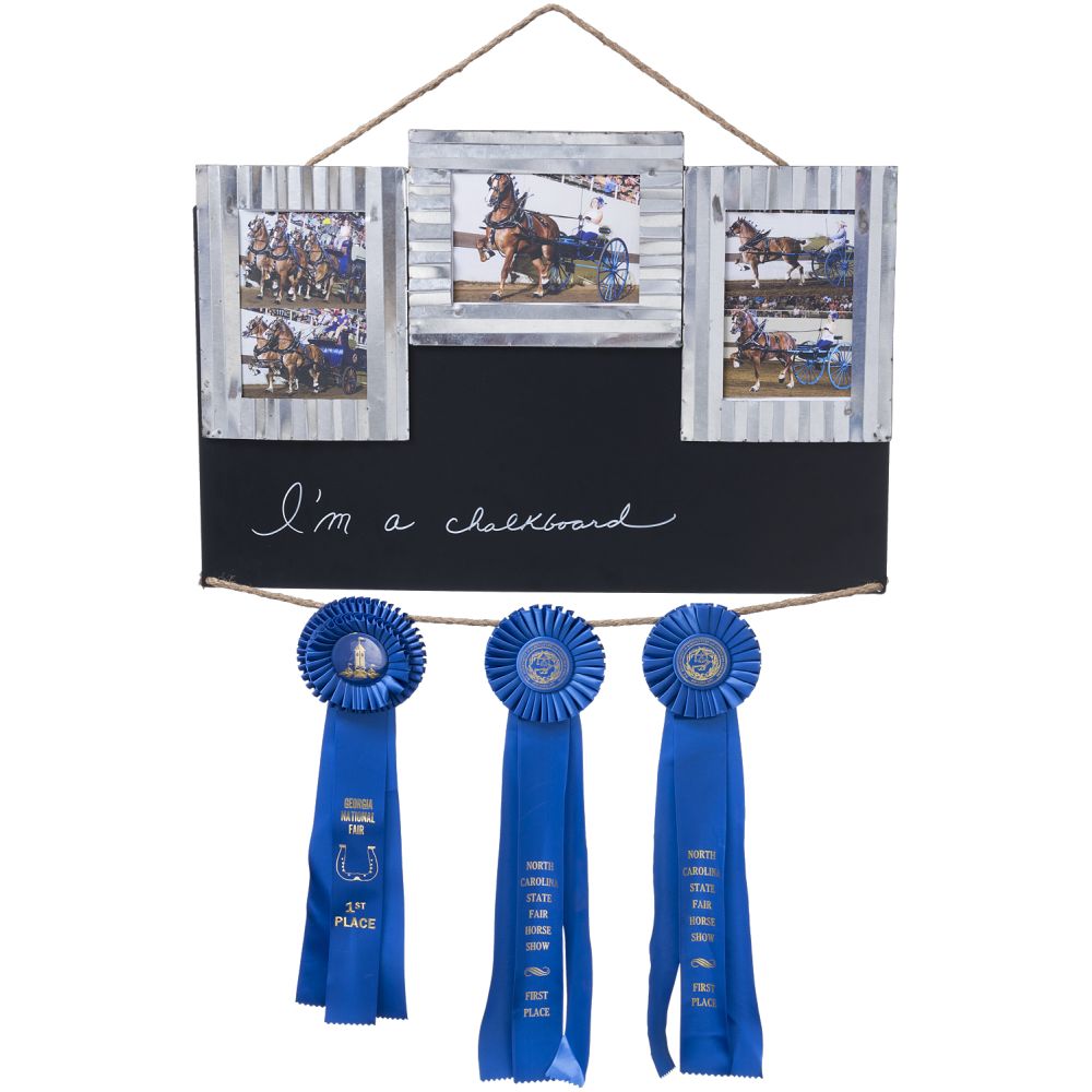 Three Frame Chalkboard/ribbon Hanger Stall Sign CarriLite Corrals