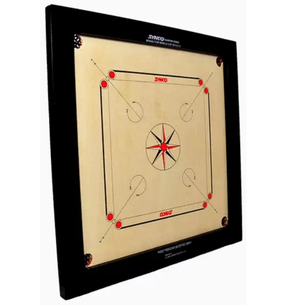 Synco Champion Genius Carrom Board(20mm) The Carrom Man