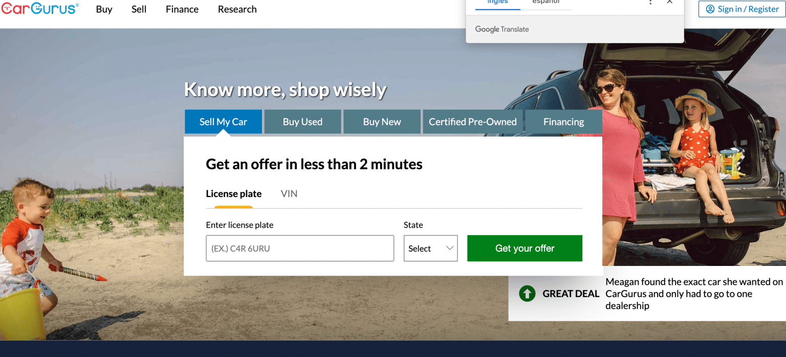 Las 15 mejores páginas de ventas de carros en USA