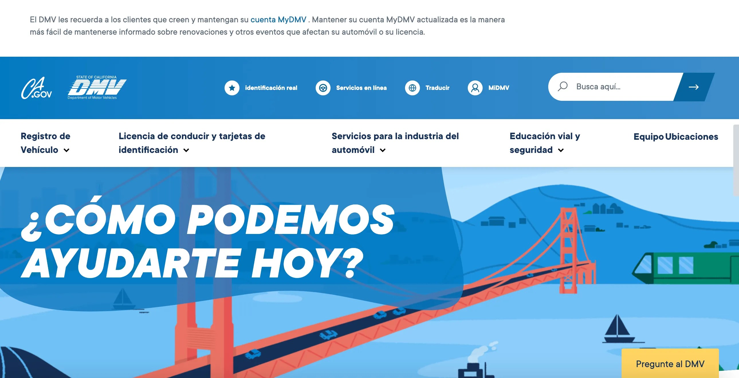 DMV California español: Servicio al cliente 1-800-777-0133 [citas]