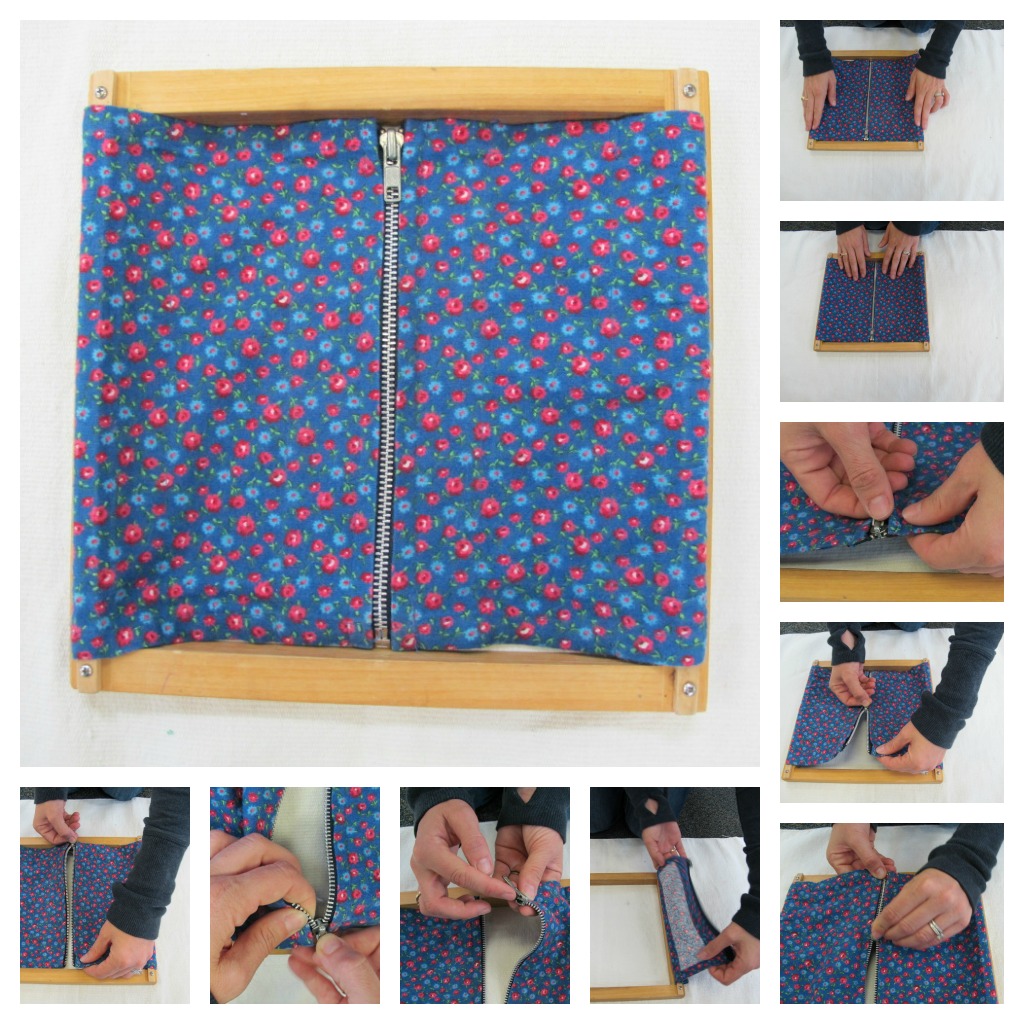 Montessori Practical Life Zipping Frame Carrots Are Orange