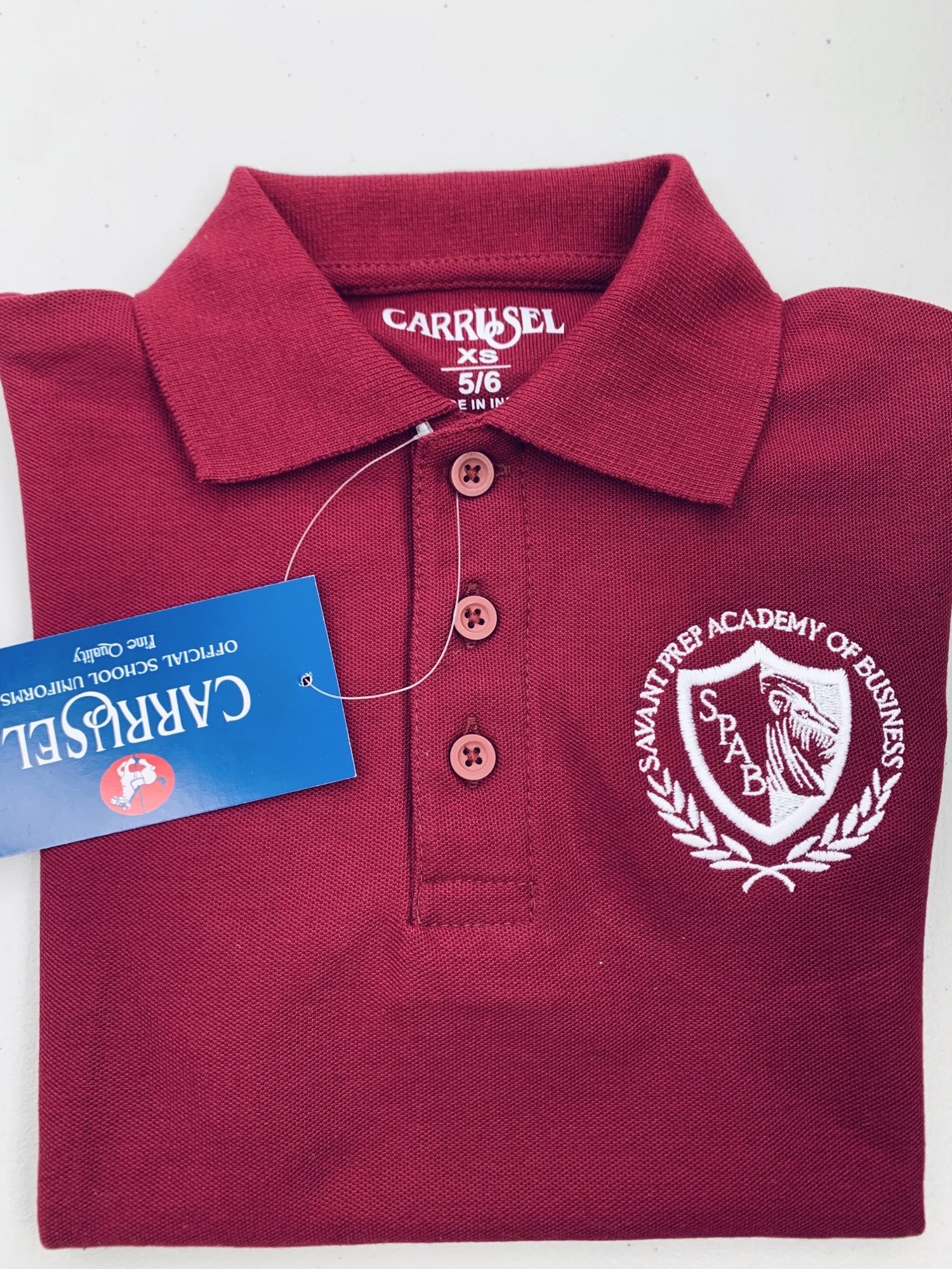 Savant Prep Academy Polo Shirt Carrusel Uniforms and Embroidery