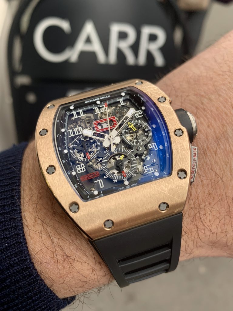 Richard Mille RM11 Felipe Massa 18ct Rose gold with vented strap Carr Watches