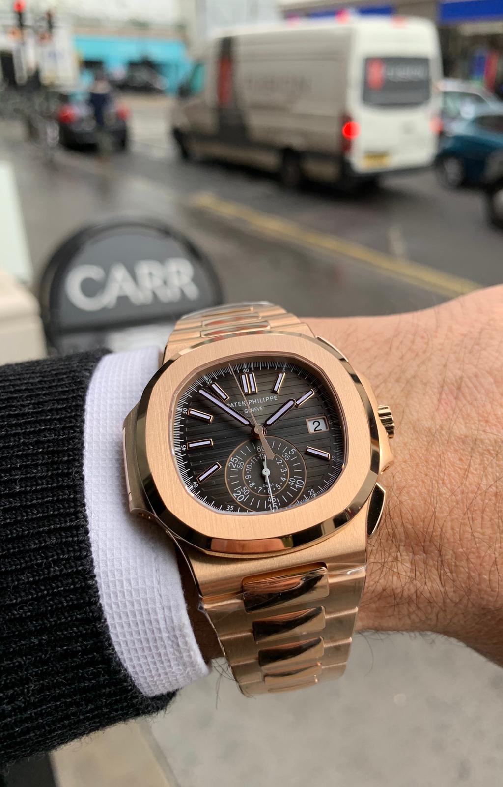 PATEK PHILIPPE NAUTILUS ROSE GOLD 5980/1R001 Carr Watches