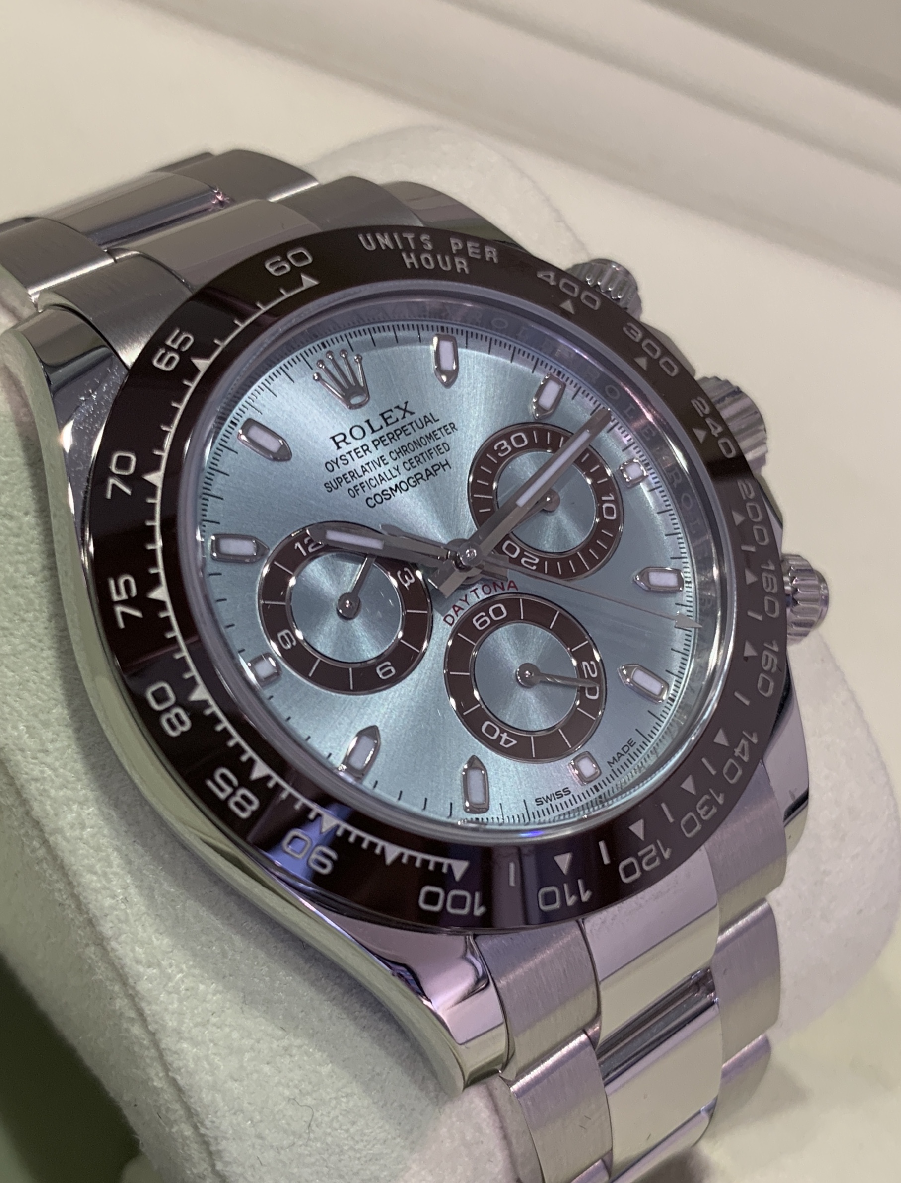 NEW 2020 ROLEX DAYTONA IN PLATINUM WITH THE STUNNING ICE BLUE DIAL