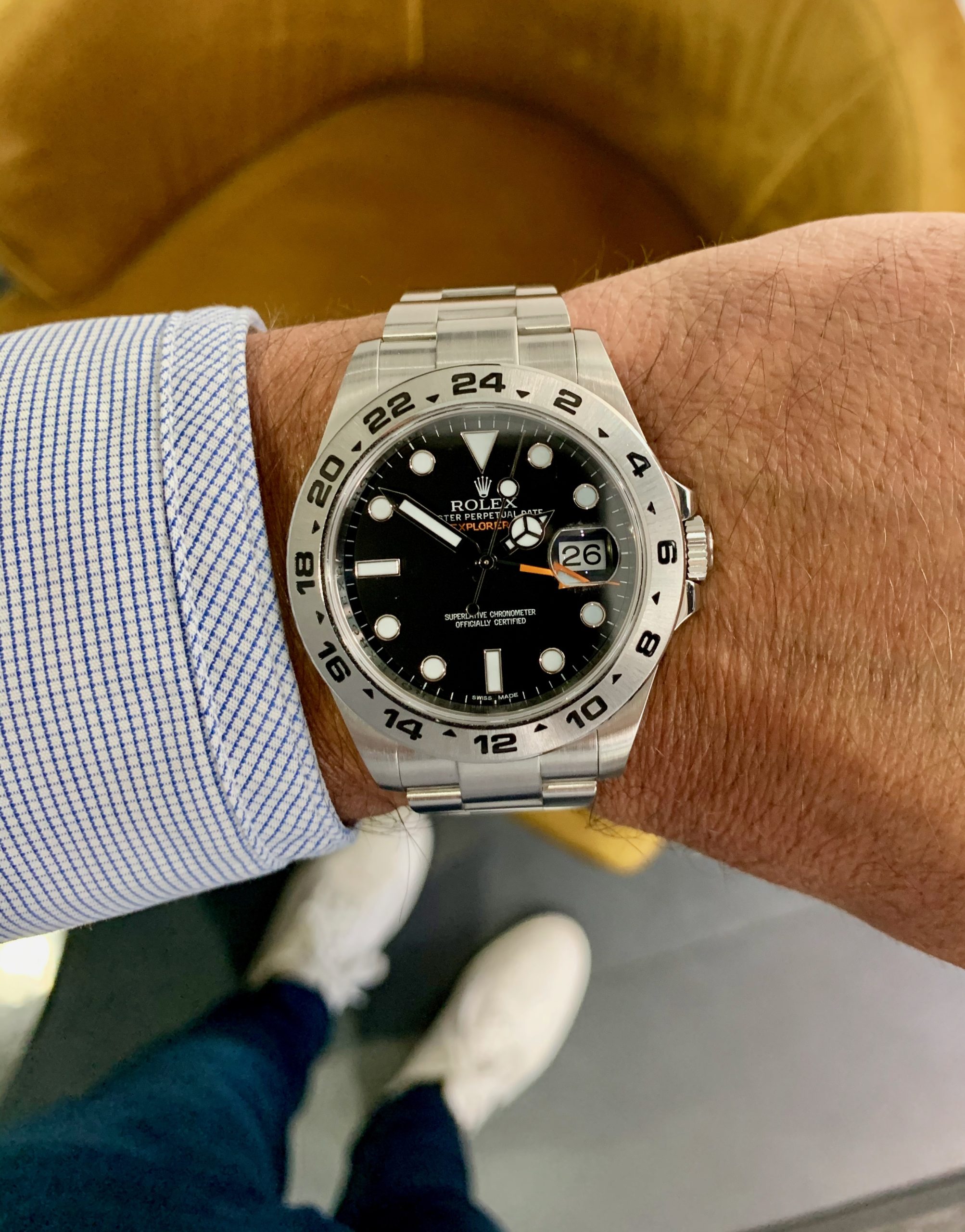 ROLEX EXPLORER ORANGE HAND MODEL 216570 Carr Watches