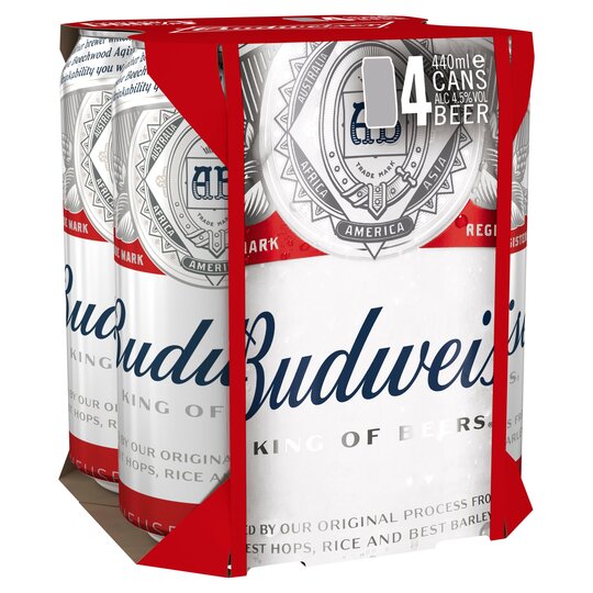 Budweiser (4 x 500ml Cans) CarryOut Letterkenny