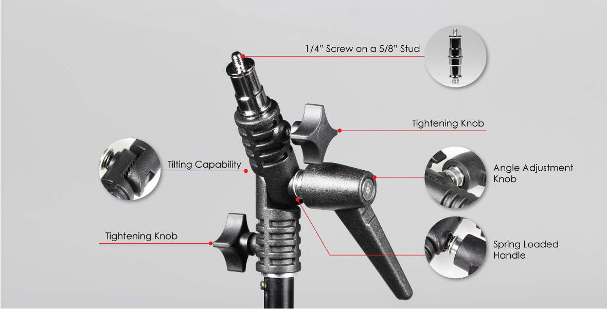 Photography and Cinema · MultiAngle Light Stand Adapter
