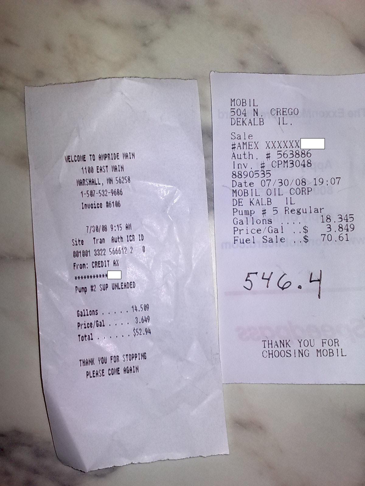receipt CarseatBlog