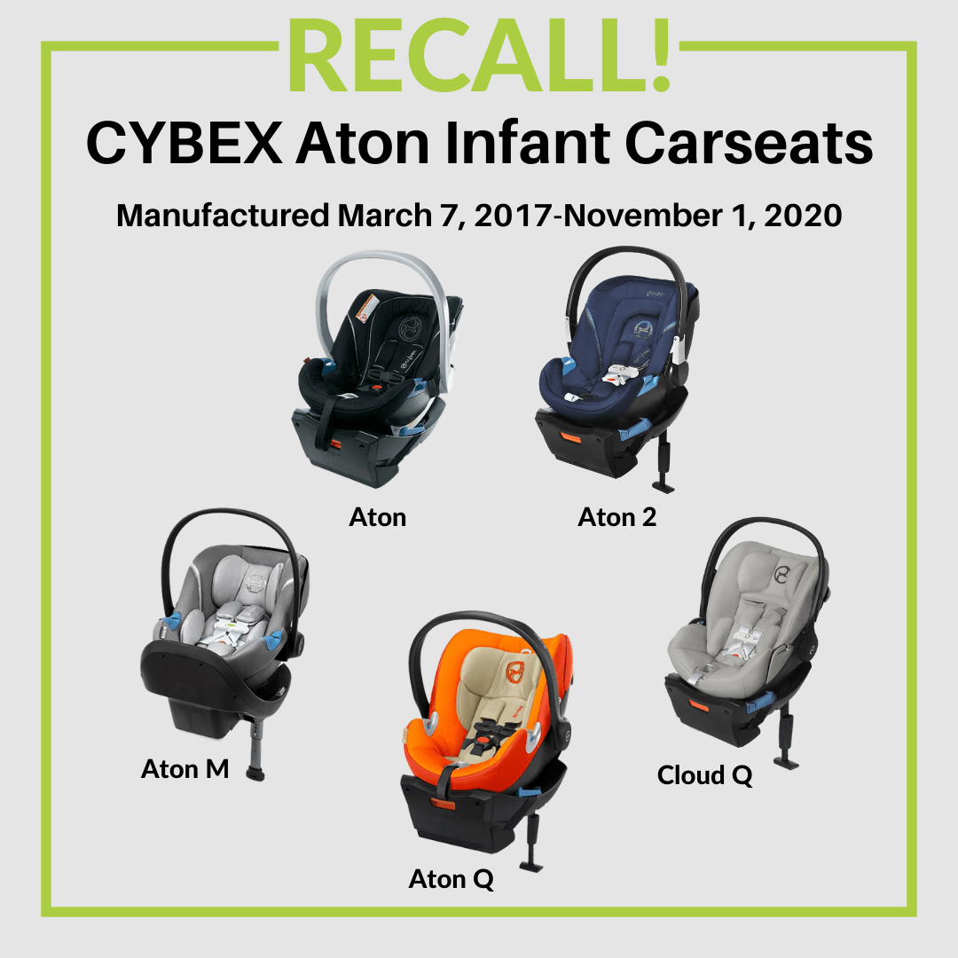 Recall CYBEX Aton, Aton 2, Aton M, Aton Q, Cloud Q Infant Seats