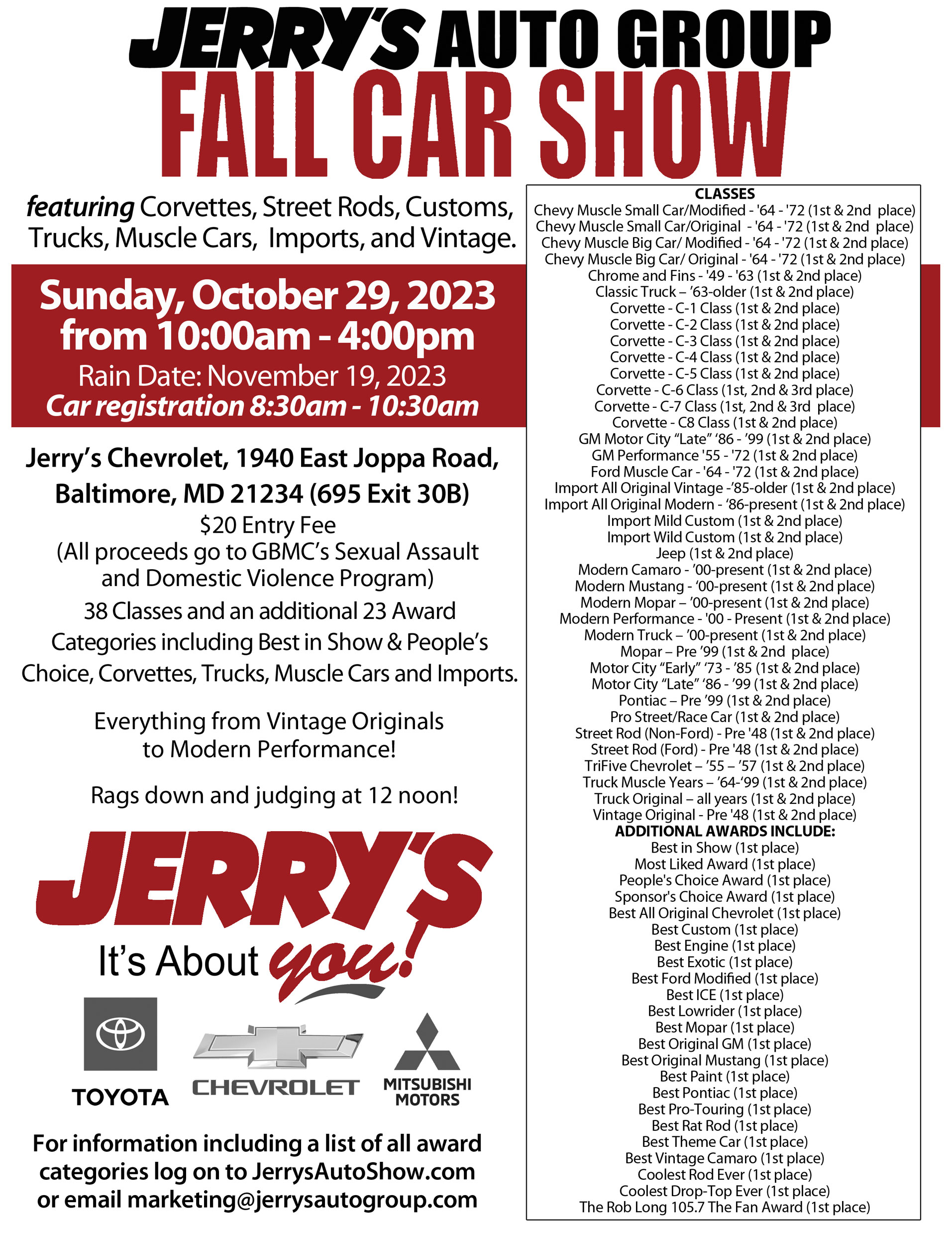 Jerry’s Auto Group Fall Car Show