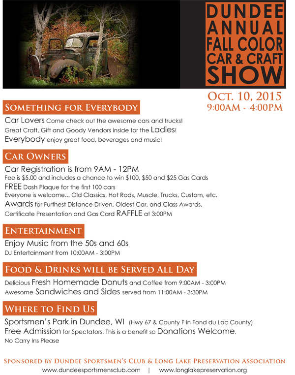 Dundee Annual Fall Color Car Show Car Show Radar