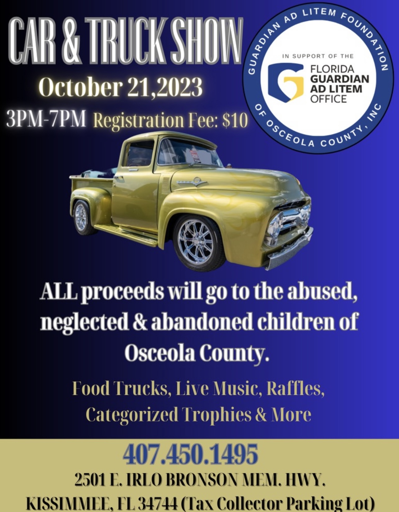 Guardian Ad Litem Foundation of Osceola County Car & Truck Show Car