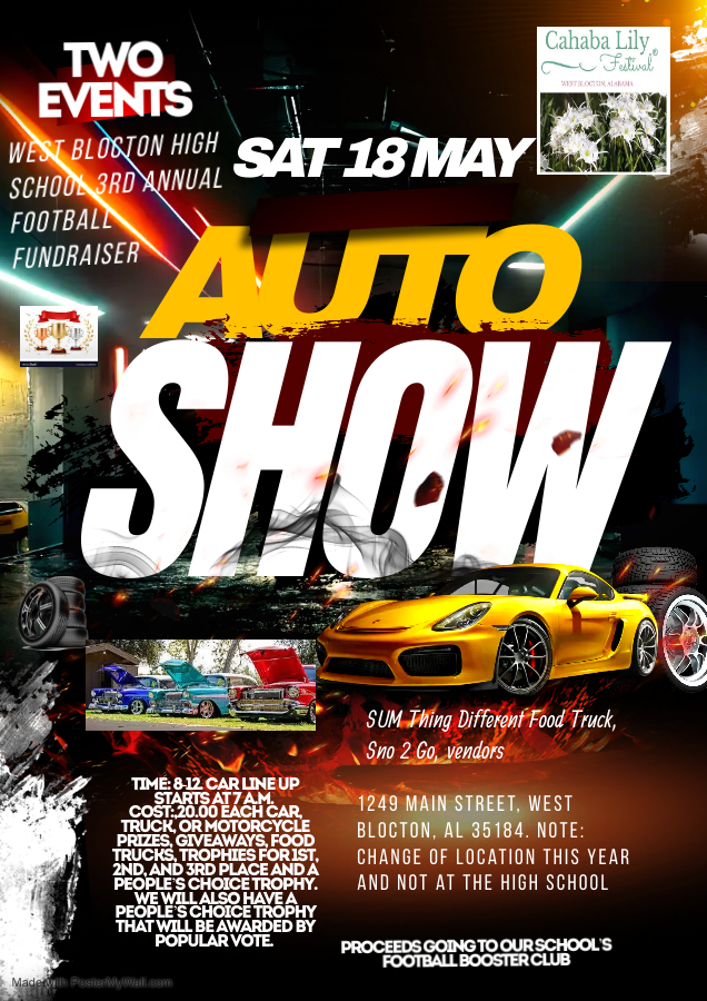 3rd Annual West Blocton High School Football Booster Club