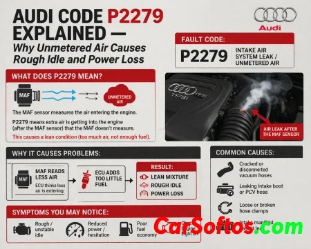 Audi Code P2279 Explained — Why Unmetered Air Causes Rough Idle and