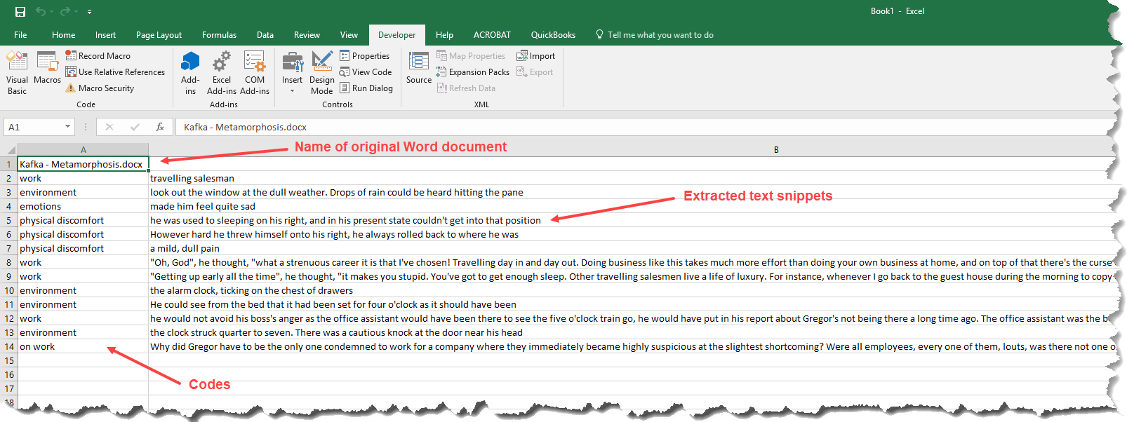 Qualitative data analysis using Microsoft Word comments carsten knoch