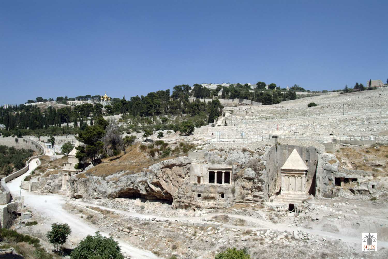 Qidron Stream (Kidron Valley) Carta Jerusalem