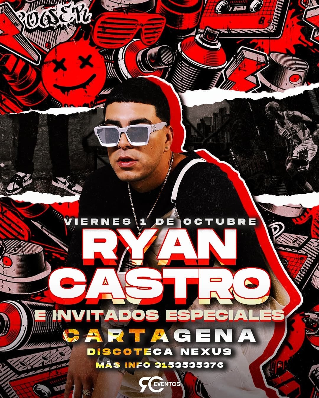 Concierto de RYAN CASTRO en cartagena Discoteca NEXUS Cartagenaplay(021)